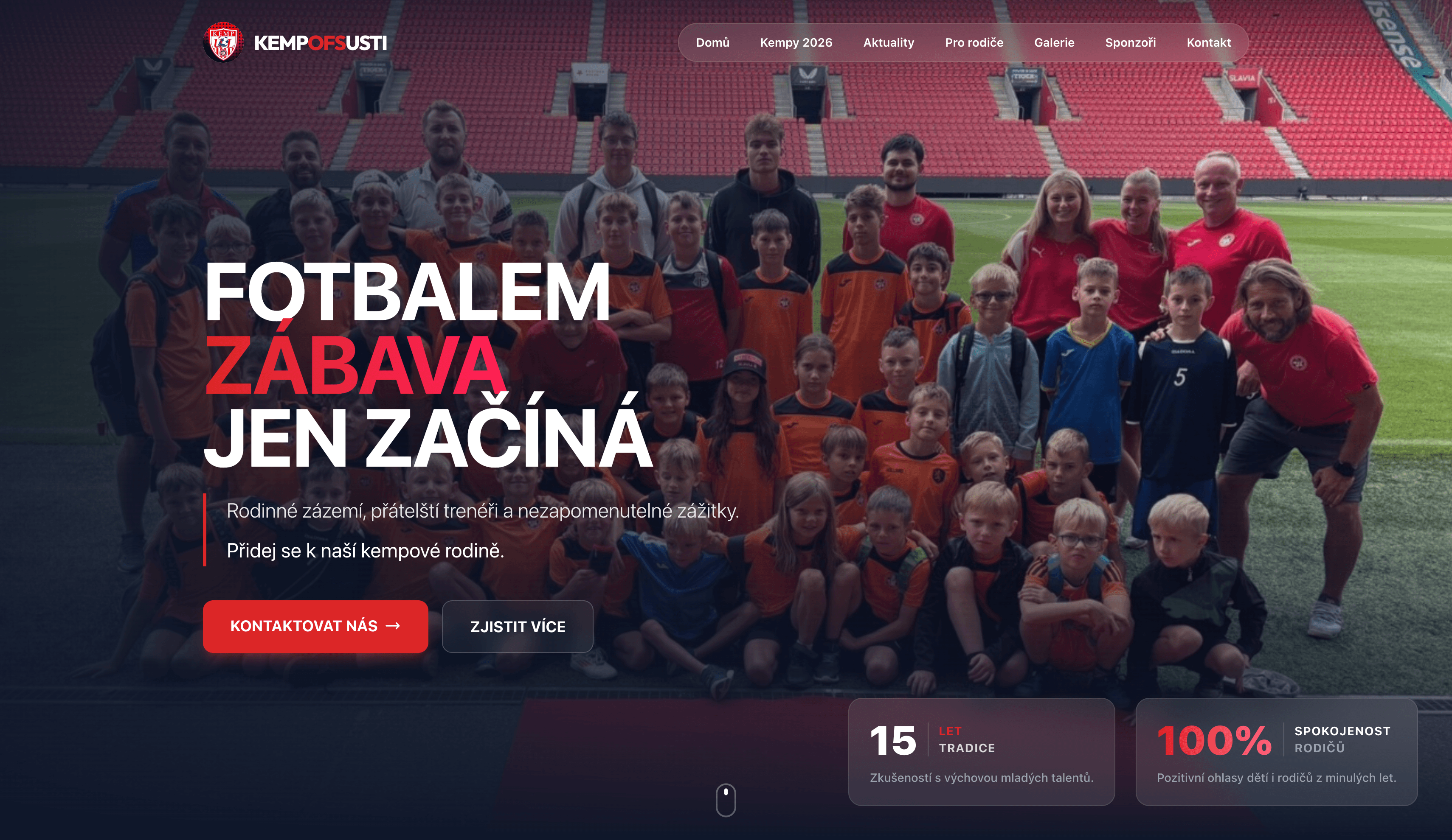 Digitální platforma pro fotbalovou akademii